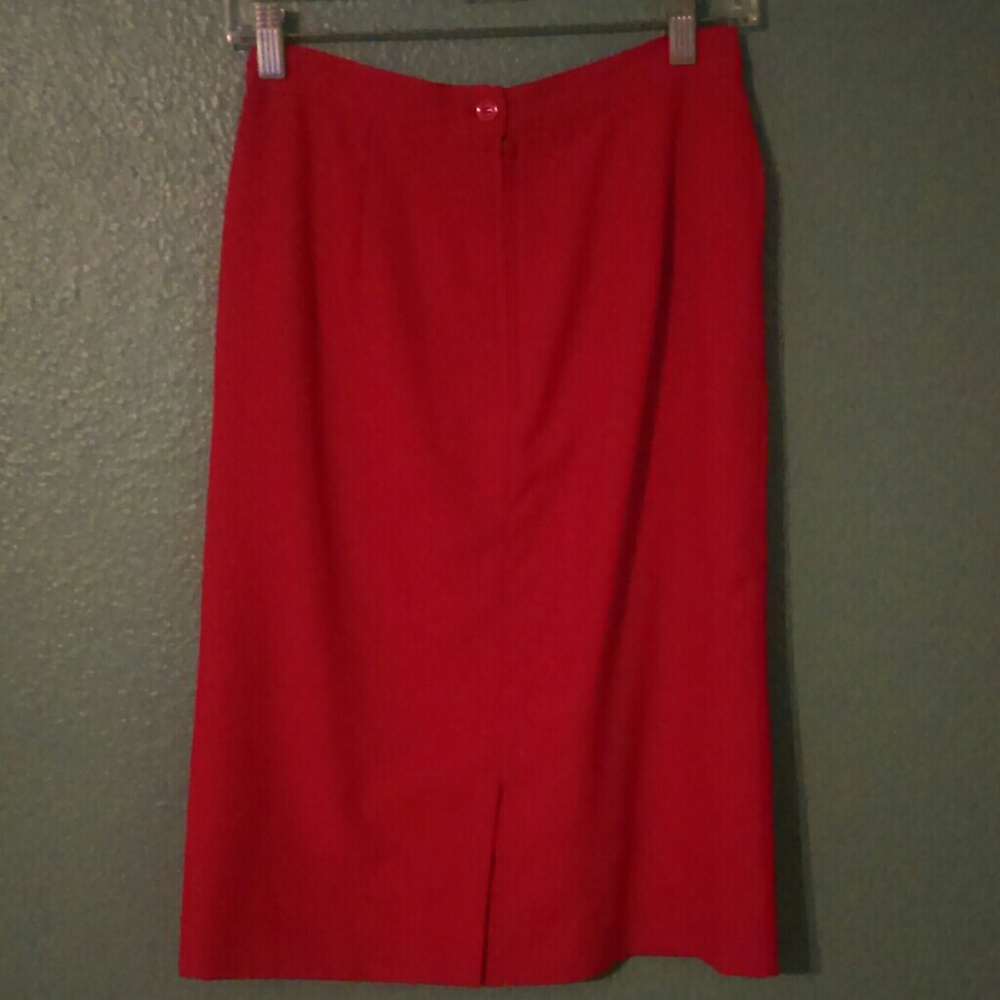 Classic Habits Red Skirt Suit View 5